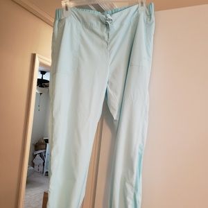 White Cross Fit Jogger Scrub Bottom